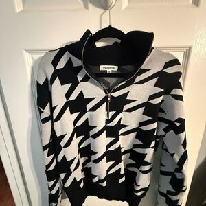 Vigoss Monochrome Star Pattern Zip-Up